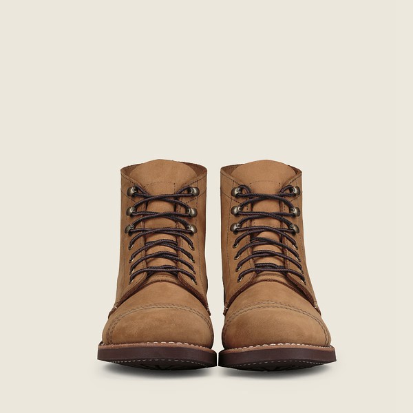 Red Wing Heritage Boots Khaki - Womens Iron Ranger - Short Chinook Leather - 0798-GTKBQ